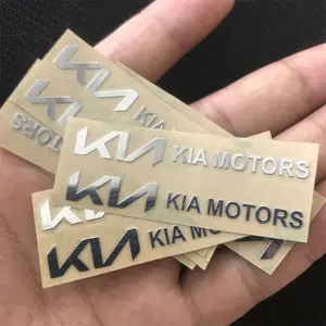 10pcs Car Metal Creative Stickers, Automobile Decals, Waterproof Dirt-Proof Sticker for Kia Ceed Sportage Picanto Cerato Seltos Soul Rio 3 4 5 Accessories