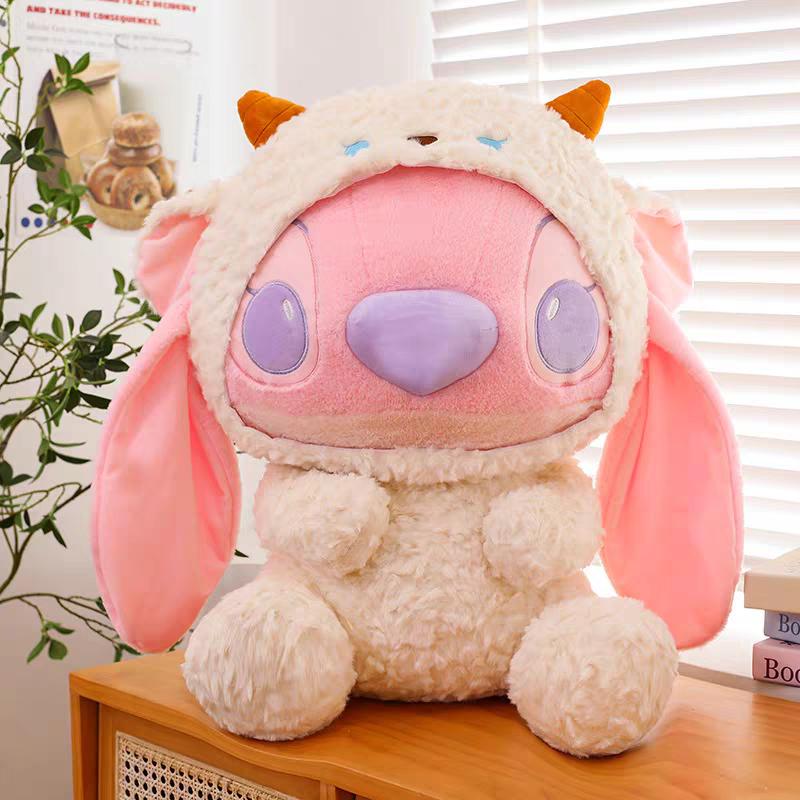 Disney Stitch Series 11-Inch Plush Toy in Cute Animal Costume Panda Koala Lamb Piggy Soft and Huggable Collectible for Kids and Fans Birthdays Holiday Valentine Gifts for Friends Girls Disney Stitch Series 11-Inch Plush Toy in Cute Animal Costume Panda Koala Lamb Piggy Soft and Huggable Collectible for Kids and Fans Birthdays Holiday Valentine Gifts for Friends Girls