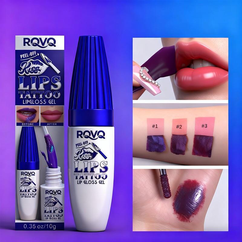 3-Color Peelable Lipstick, Long-Lasting Waterproof, Hyaluronic Acid, Easy Application, Suitable for All Light Skin Tones, Gift Idea