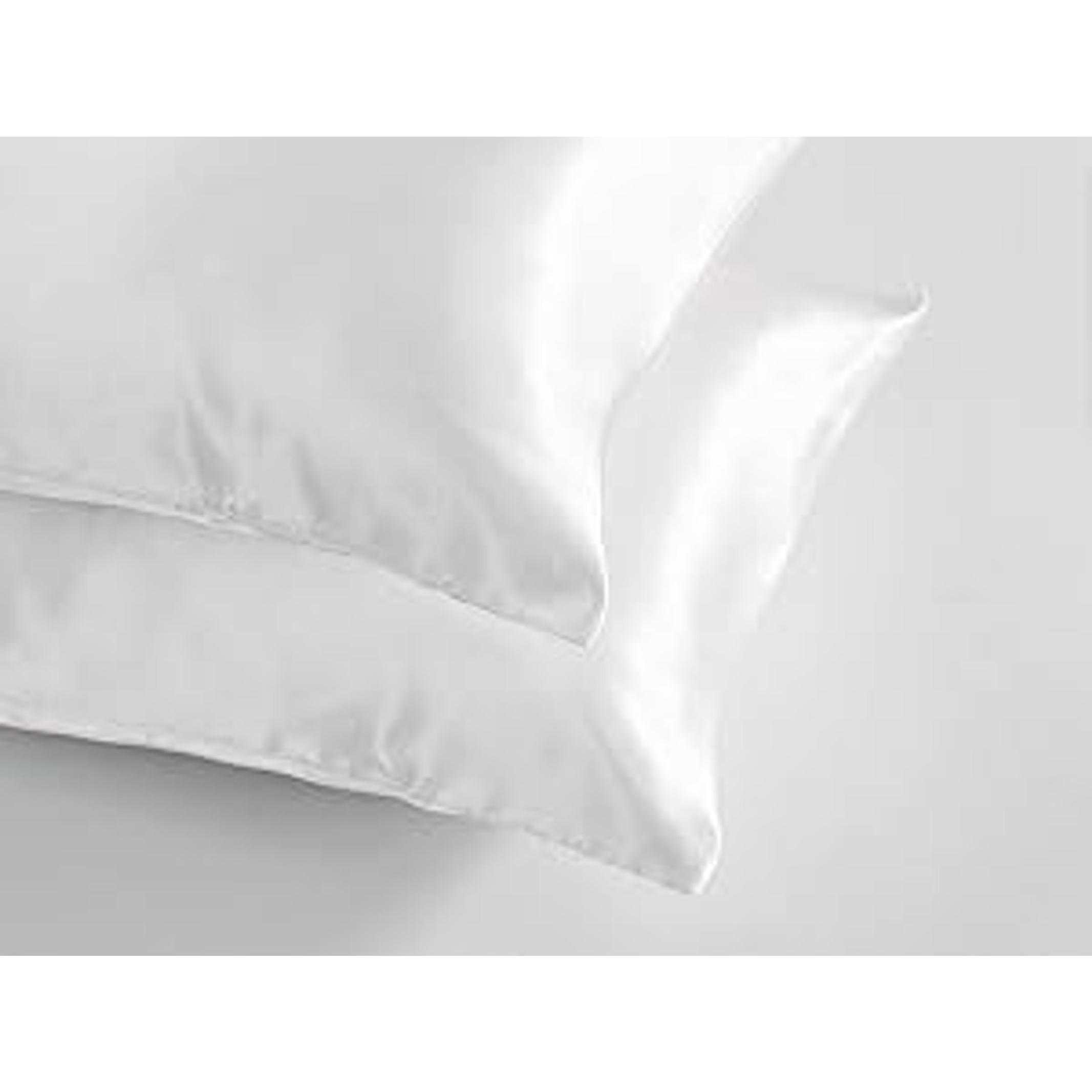 Standard Satin Pillowcases Set of 2, Black - Smooth Silky Microfiber Satin with Envelope Closure, 20 x 26 Inch Pillowcases, Pillow Inserts Not IncludedGift