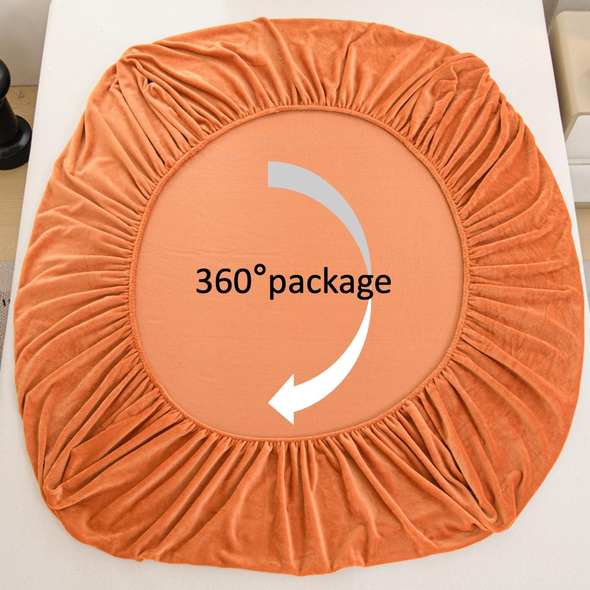 2pcs/3pcs Warm Solid Color Mattress Protector & Fitted Sheet Set – Includes 1 Deep Pocket Fitted Sheet + 2 Pillowcases, Soft Noiseless Breathable & Stain-Resistant, Machine Washable, Ideal for Bedrooms, Guest Rooms, Apartments, Dorms, and Homes with Kids,