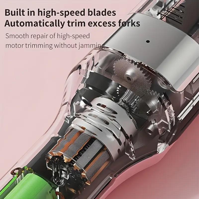 Rechargeable Detachable Cordless Hair Trimmer, Remove Damaged Hair, Hair Care Color, Valentine's Gift for Girls