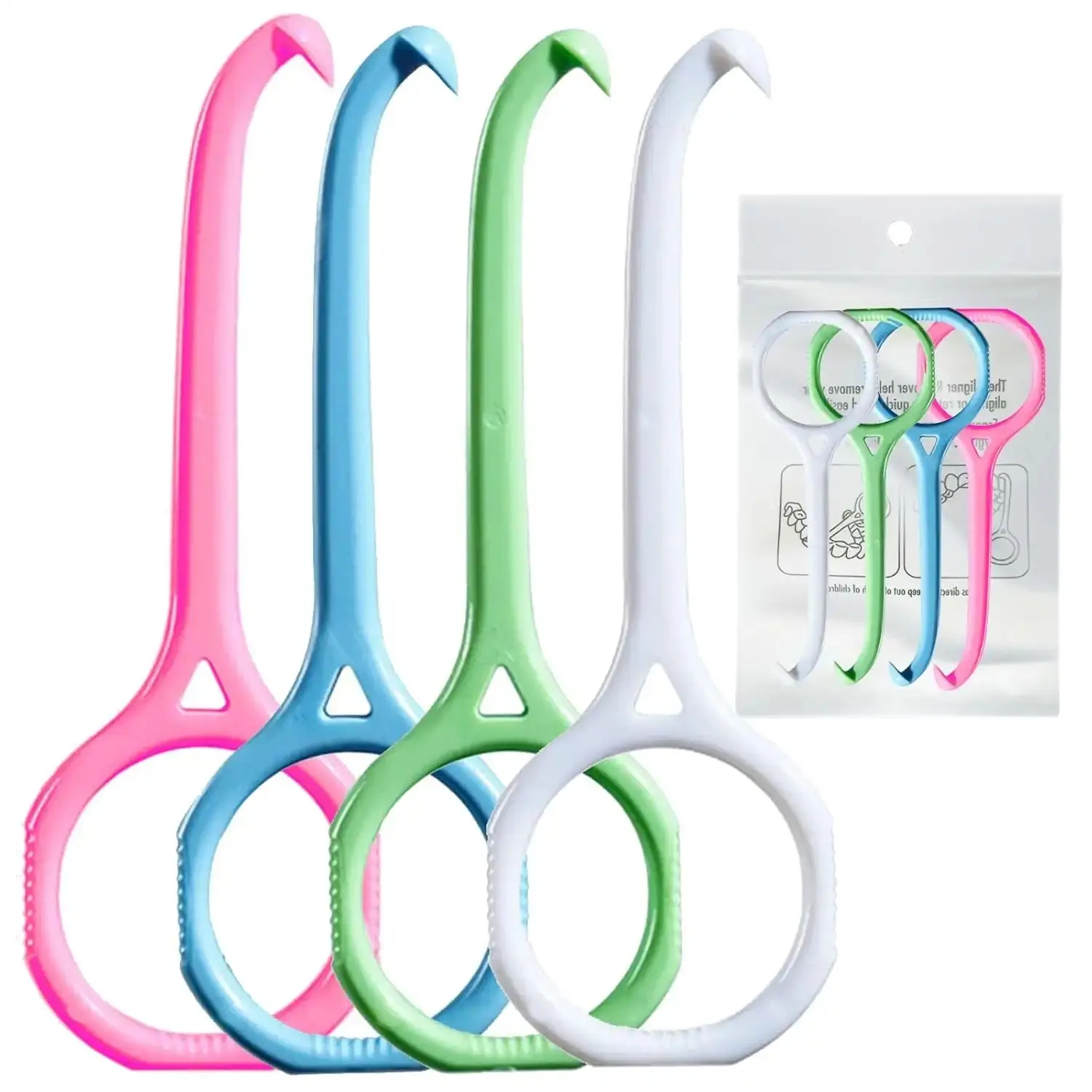 4PC Aligner Remover Tool & Chewies for Invisalign Braces, Trays, Compatible with Aligners, Retainers, Dentures, Mix