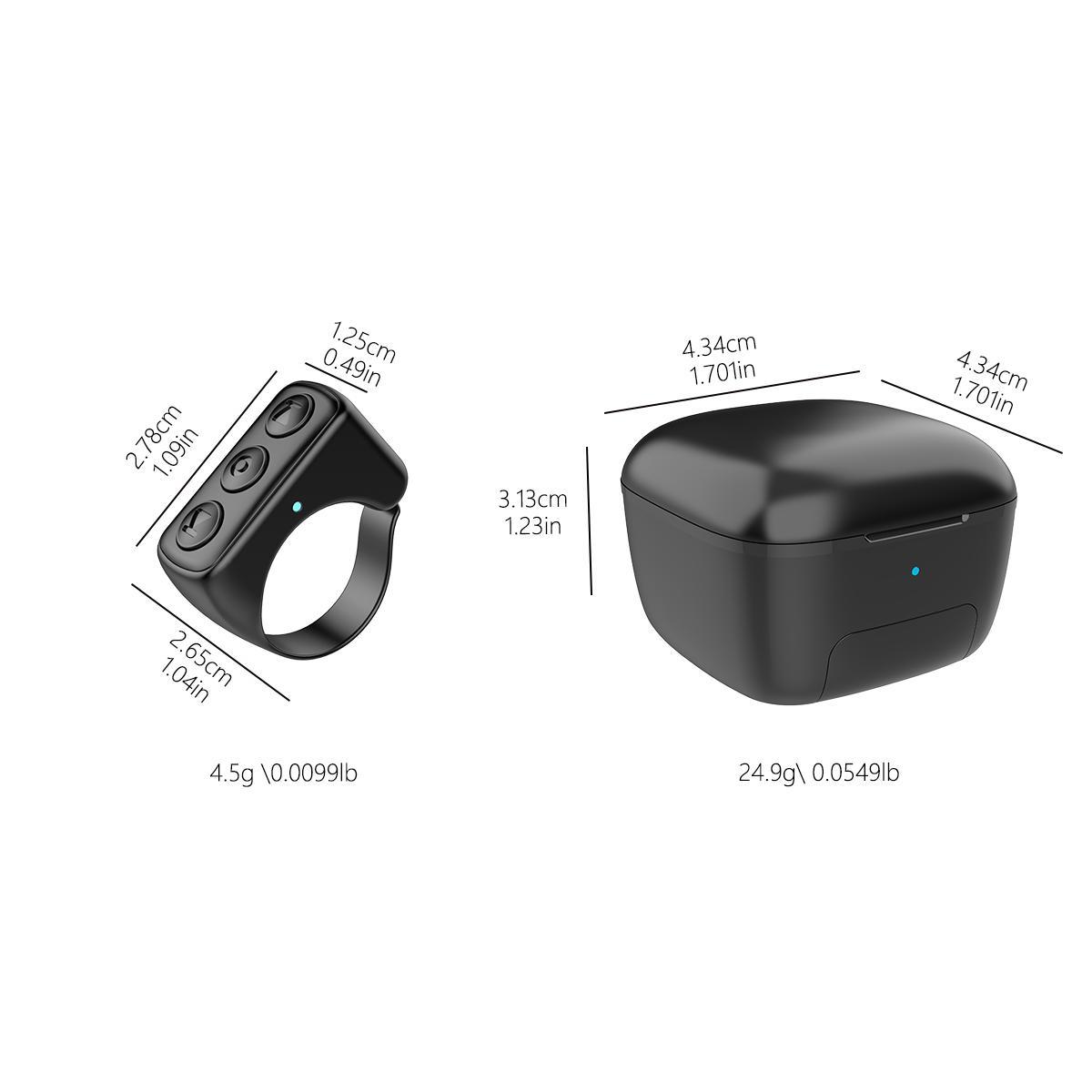 Xring Scrolling Ring Bluetooth Remote Control with Phone Stand,Remote for Selfie,Video Record,Music Control,ebook for iPhone,iPad,Android,Smartphone MothersDaygift Summervibes