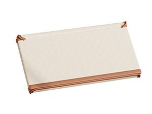 2 Pack Storage Bins with Lids, Collapsible Closet Organizer Container, Fabric Organizer Box with Handles, Decorative Storage Boxes with Lids for Organizing Clothes, Books, File, White, Large