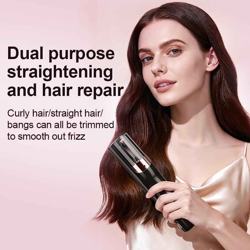 Hair trimmer, rechargeable wireless trimmer, women's split hair clipper, wireless automatic split hair removal device, used for damaged hair care, removing split and broken hair, split hair clipper, 1 automatic electric trimmer, ideal gift for women, Moth