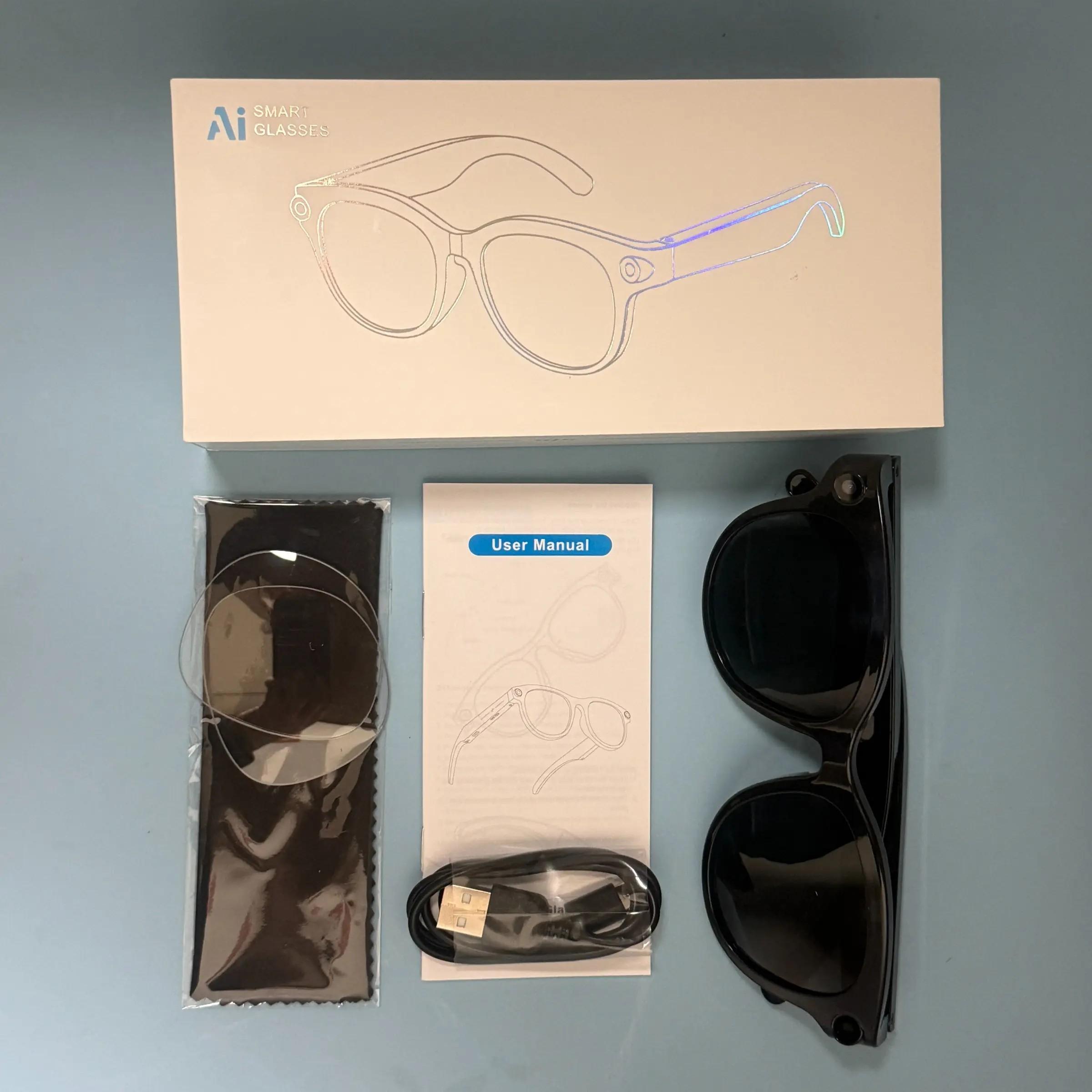 Multifunctional Translation Smart Glasses M89, Ai Recognition, Video Recording, HD Camera, Non-Color Changing, Lithium Ion Battery