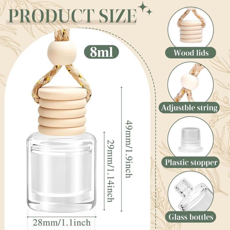 3Pack Car Air Fresheners Hanging Scent Oil Diffuser,8ML Nature Frangrance Friut Juciy Perfume Last Long Time With Three Scents For Car & Live Gifts