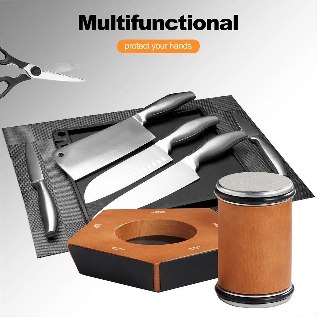 Rolling Knife Sharpener ， Rolling Knife Sharpener Kit Is Suitable For Any Kitchen Roller Knife Sharpener, And The Knife Sharpener Roller Supports Magnetic Tilting At 15 ° And 20 Knife