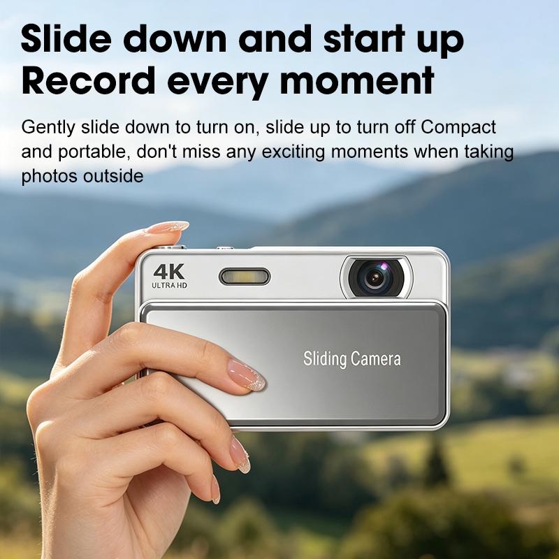 Compact Digital Camera with Auto Focus, 48mp Sensor, 16x Optical Zoom, Ideal for Beginners & Teens, Perfect for Photography, Portable Camera