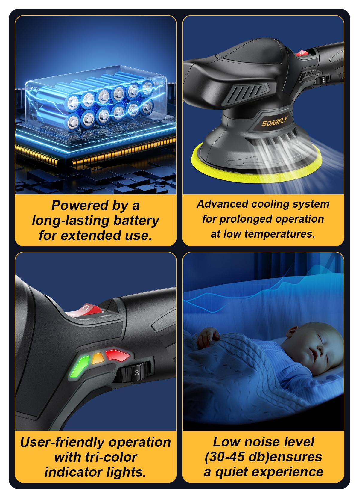 Polisher battery detail