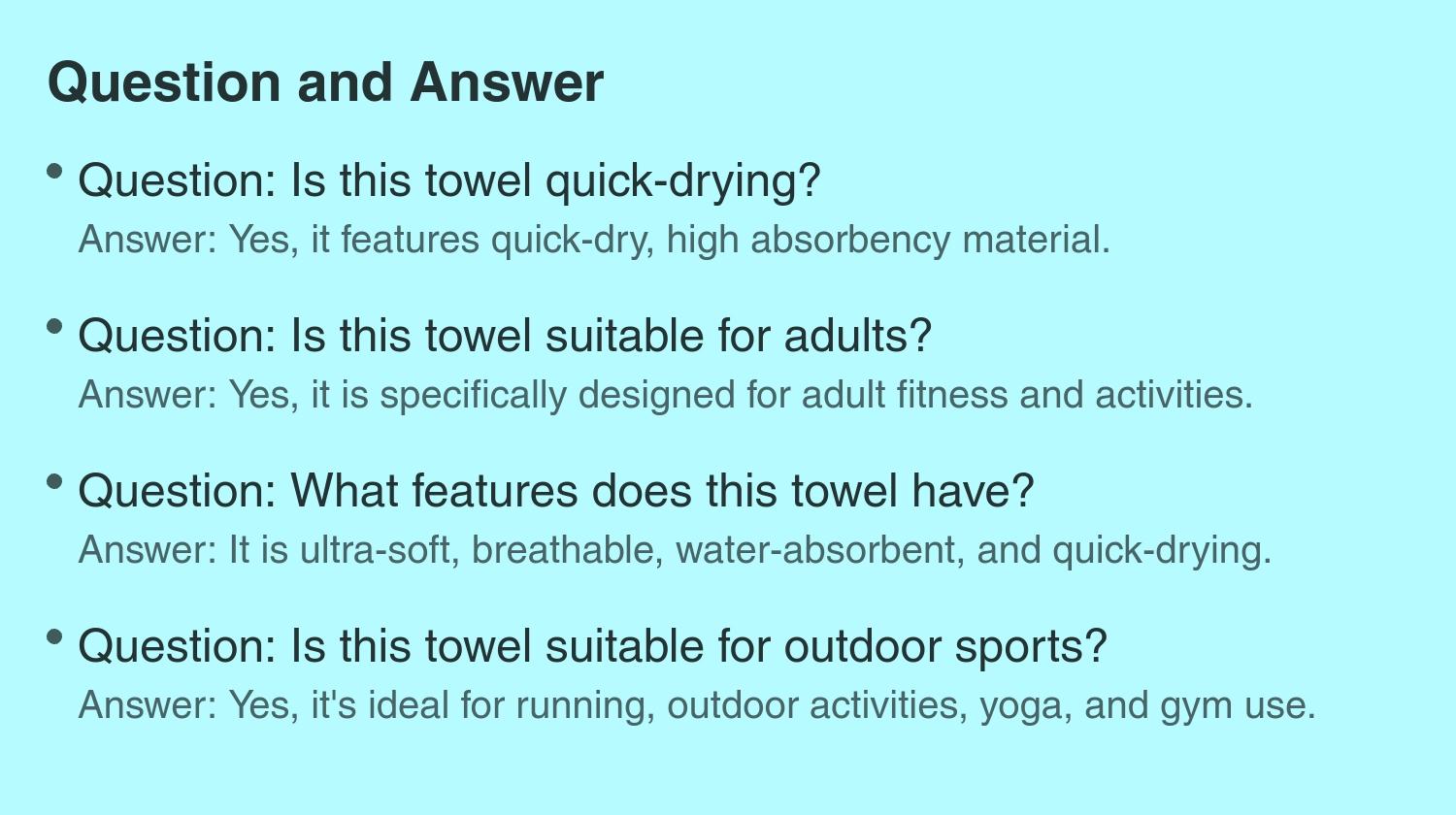Ultra-Soft Microfiber Sports Towel for Adults, Quick-Dry High Absorbency Gym and Yoga Towel, Modern Design for Fitness Running Outdoor Activities