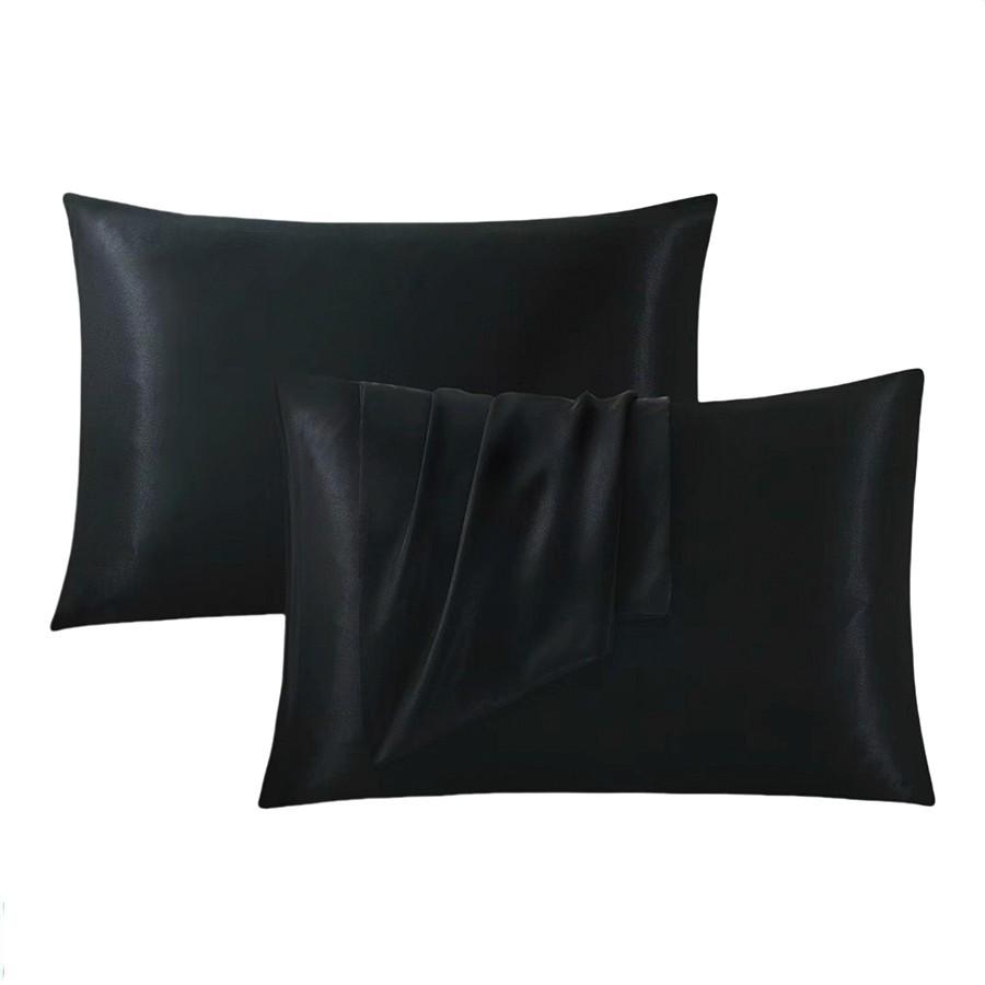 2/4 Piece Solid Satin Pillowcases, Smooth and Soft, Luxurious Comfort, Ideal for Bedroom, Perfect Gift for Various Occasions