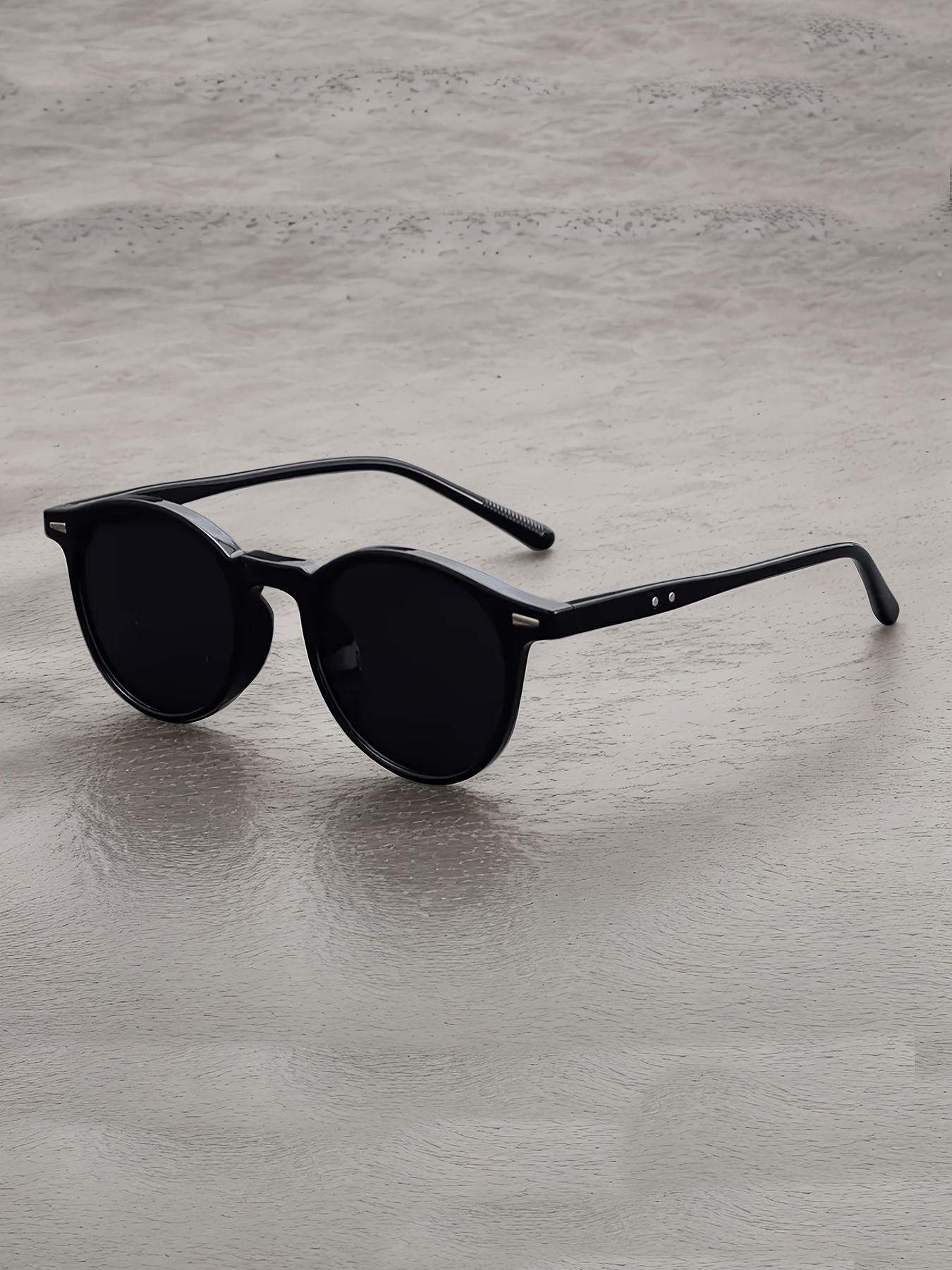 Round Frame Men's Sunglasses, Small Frame Eyeglasses, Fashionable and Comfortable, Ideal for Women, Outdoor Activities, Parties, Travel, Driving, Fishing