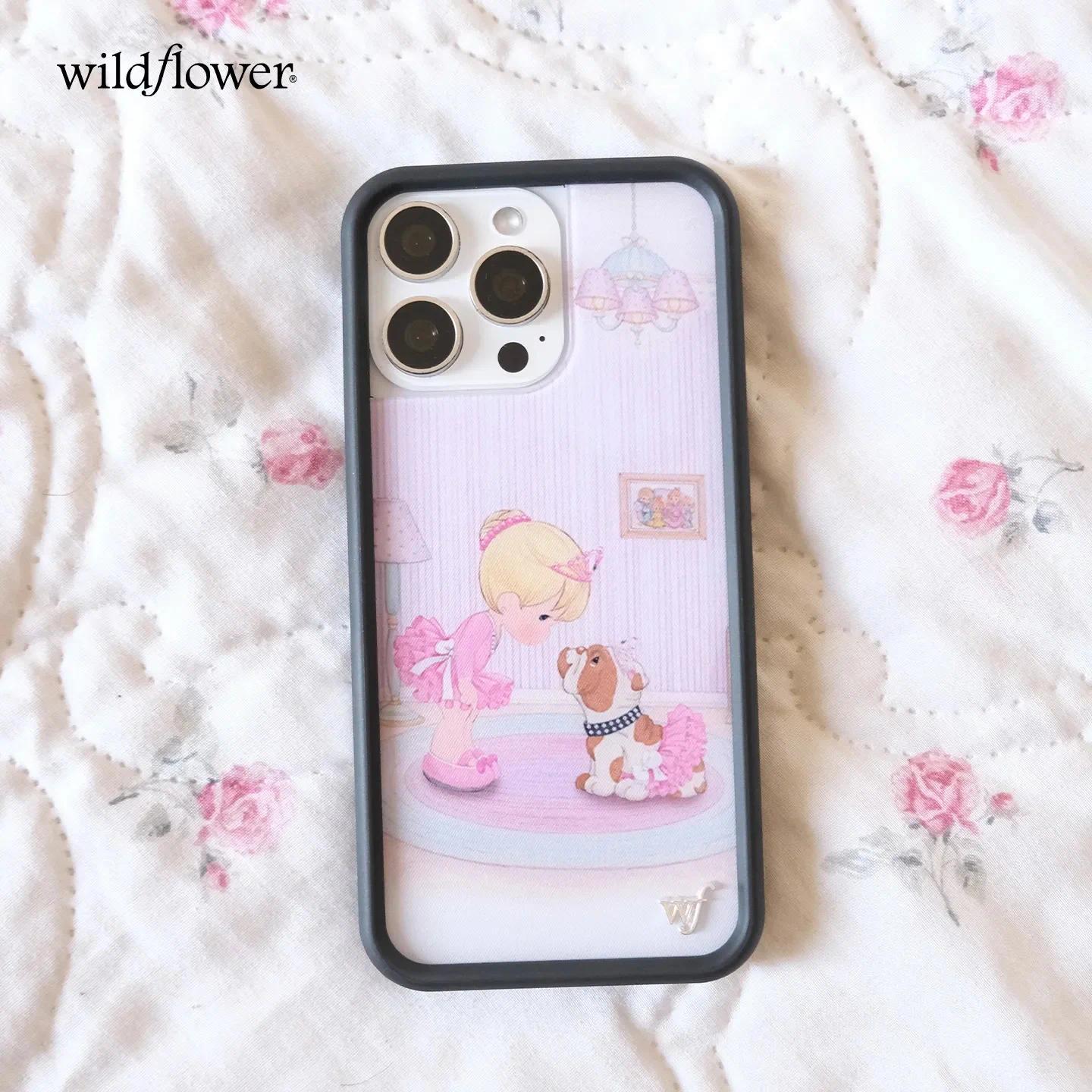 Wildflower Bulldog for iPhone Series 11-17, , , Plus, Air - Cute Pattern Mobile Accessories, WF Precious Moments Protect shockproofmobile cellphone cutest design luxury crystal texture fully fashionable protective everyday use model back shockp edge se mi