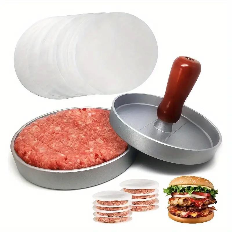1pc Burger Press Non-Stick Hamburger Press Patty Maker Mold | Meat Beef Cheese Veggie Burger Maker For Grill Griddle BBQ Barbecue
