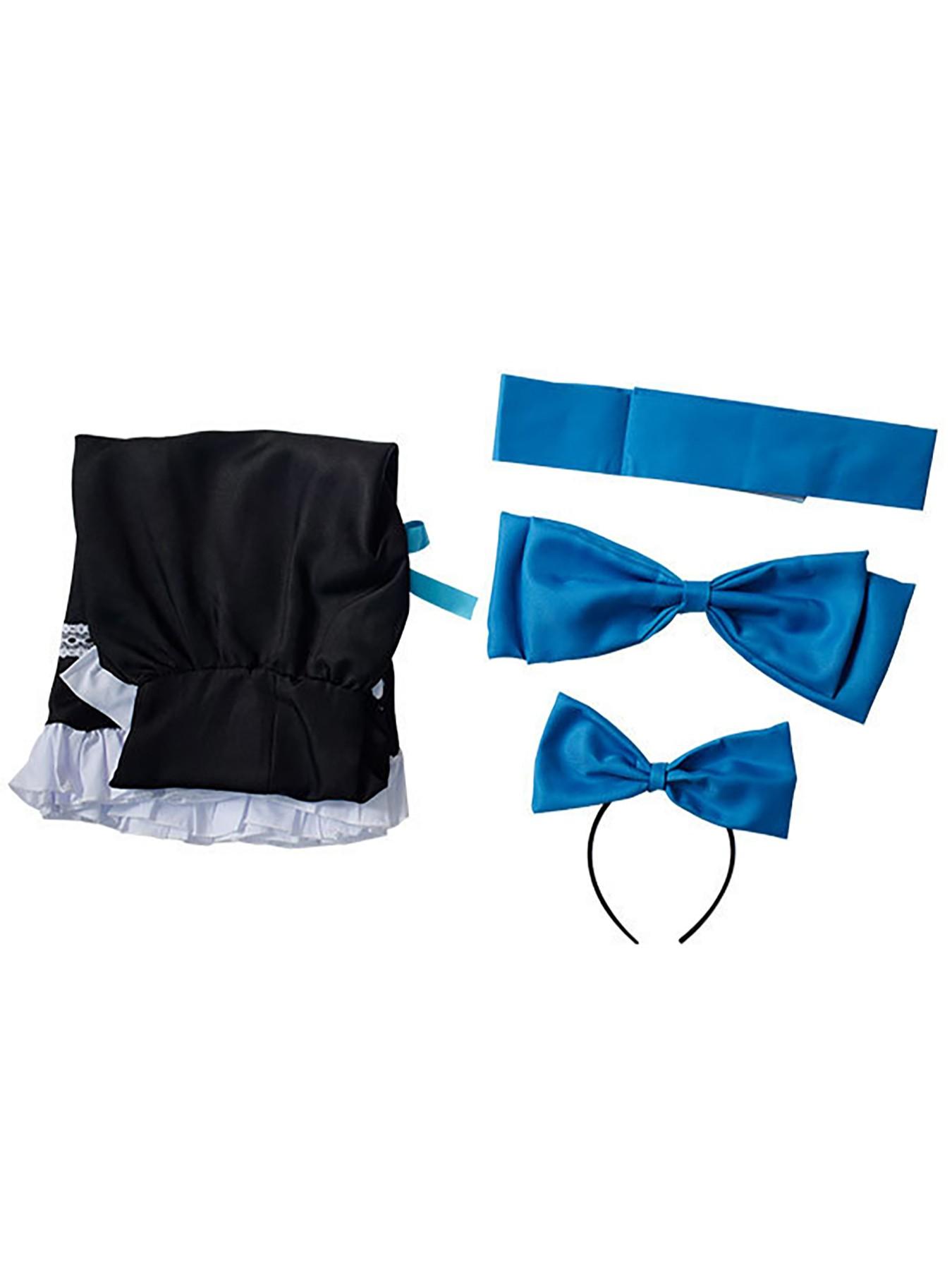 Anime Panty & Stocking with Garterbelt Younger Sister Anarchy Stocking Cosplay Costume Gothic Maid Lolita Dress Long Socks