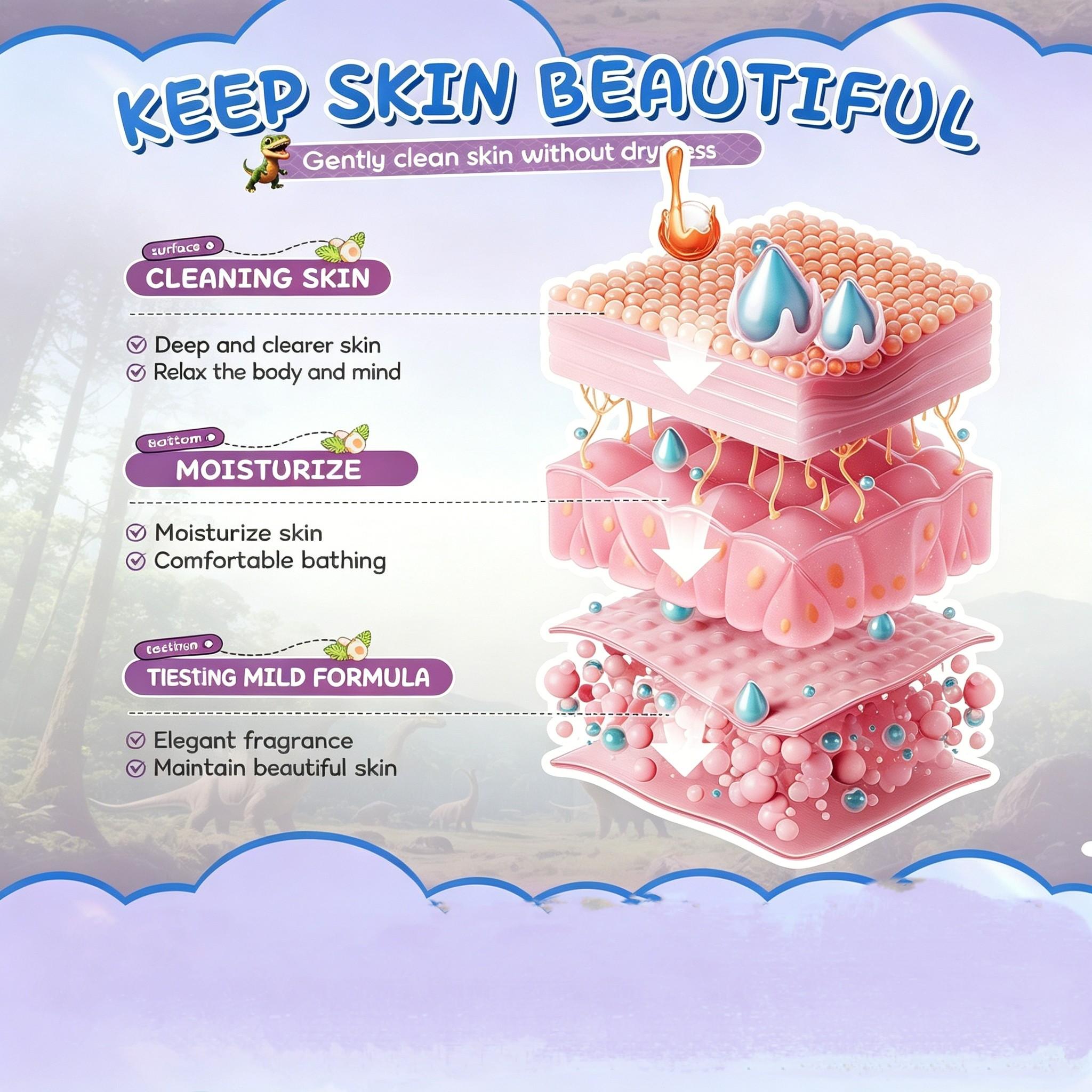 Bath Bombs with Dinosaur Surprise Toys, 6-Pack Gift Set, Mother's Day Child's Day Present, Bubble Bath & Toy, Skin Repair