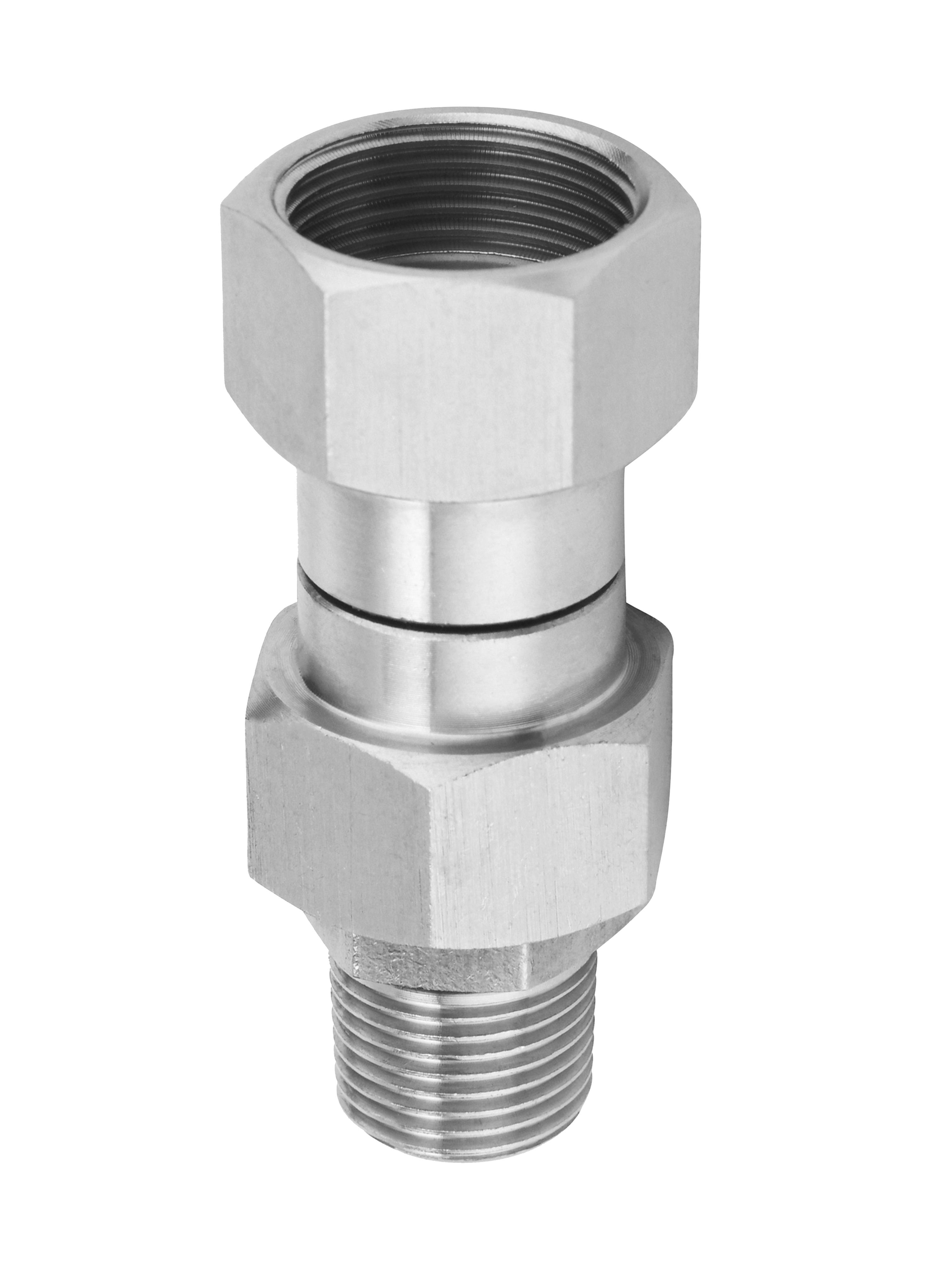 M MINGLE Pressure Washer Swivel Fitting, Metric M22 14mm Thread, Stainless Steel, 4500 PSI