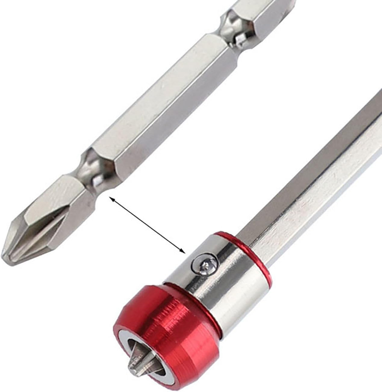 6PCS Screwdriver Head Magnetic Ring, UniversalMagnetizer for Drill,Universal 1/4 inch 6.35mm RemovableMagnetizer Ring Magnetic Driver Hex Electric Screwdriver BitStrong Magnetizer-14
