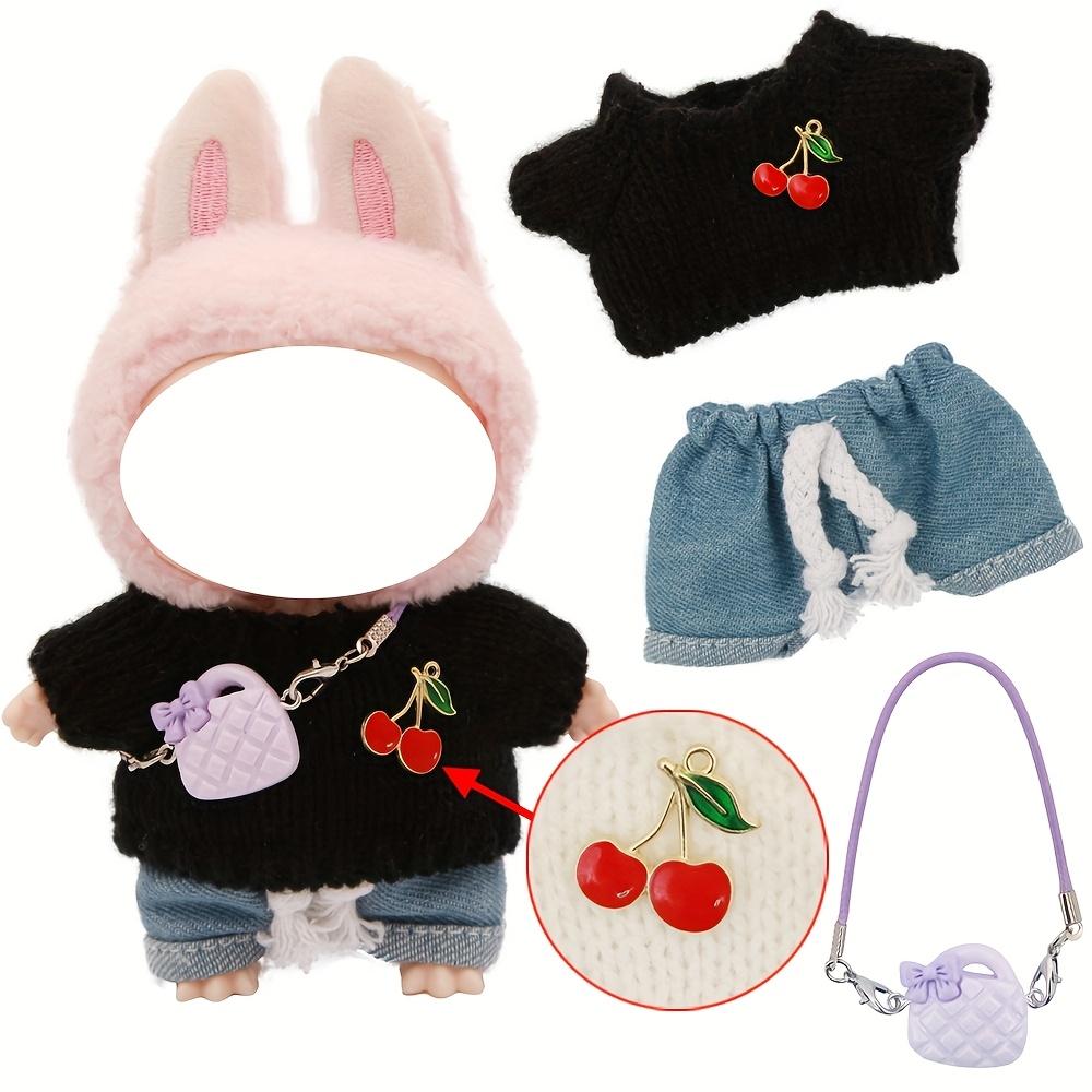 Plush Doll Clothes Set for La-Bu-Bu Dolls, Soft Fabric Costume, Fashion Doll Accessories, Doll House Decor, Gift Collection