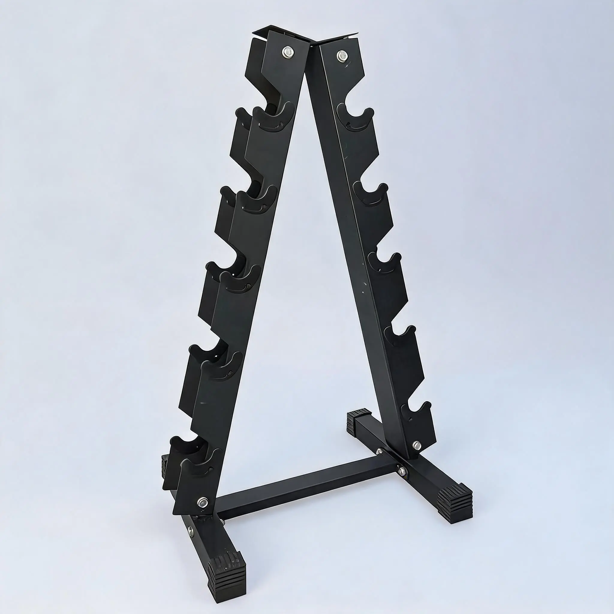 Heavy Duty a-Frame Dumbbell Rack, Rubber Coated Hex Dumbbell Weight Rack,Steel Weight Storage Stand for Home Gym
