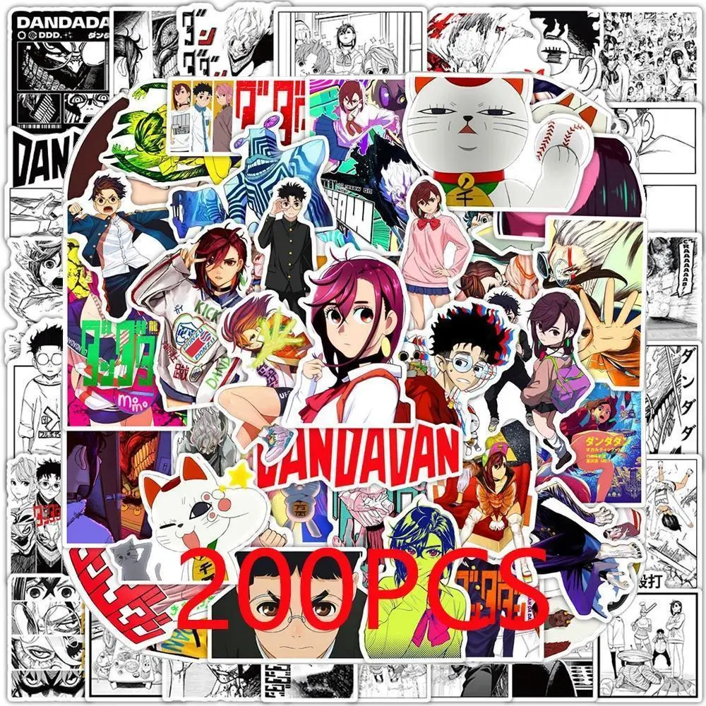 10/50/100/200pcs Anime Dandadan Stickers Takakura Ken Ayase Momo Cartoon Decals Kids Toys Waterproof Cool Graffiti Phone Car Popular stickers 2026 Hot selling toys