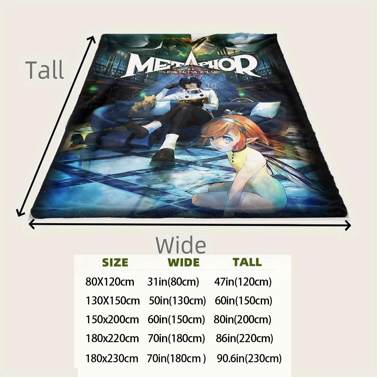 Metaphor ReFantazio creativity  flannel blanket, exclusive gift for home, office, camping travel, personalized pattern design, modern style, soft texture