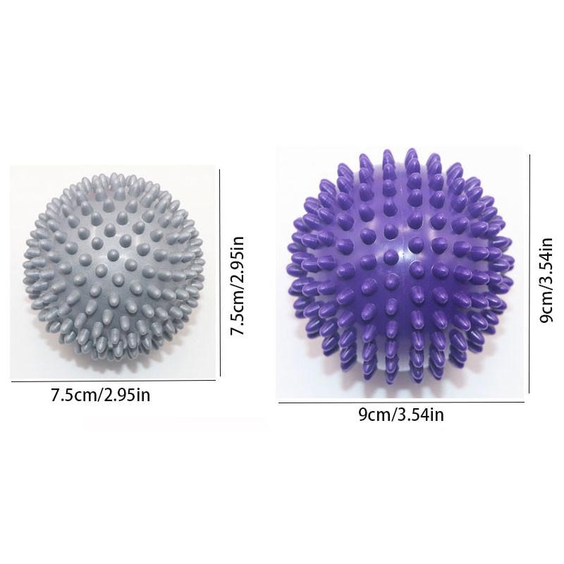 2-Pack Massage Balls, Fitness Myofascial Release Balls, Muscle Relaxation Trigger Point Therapy, Grip Strength Training Tools