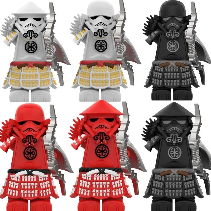 2026 Hot selling toys ​​Samurai Trooper Building Block Minifigure 11Pcs Safe Non-Toxic ABS, Compatible with Major Blocks, Intricate Armor Design Internet-famous toy