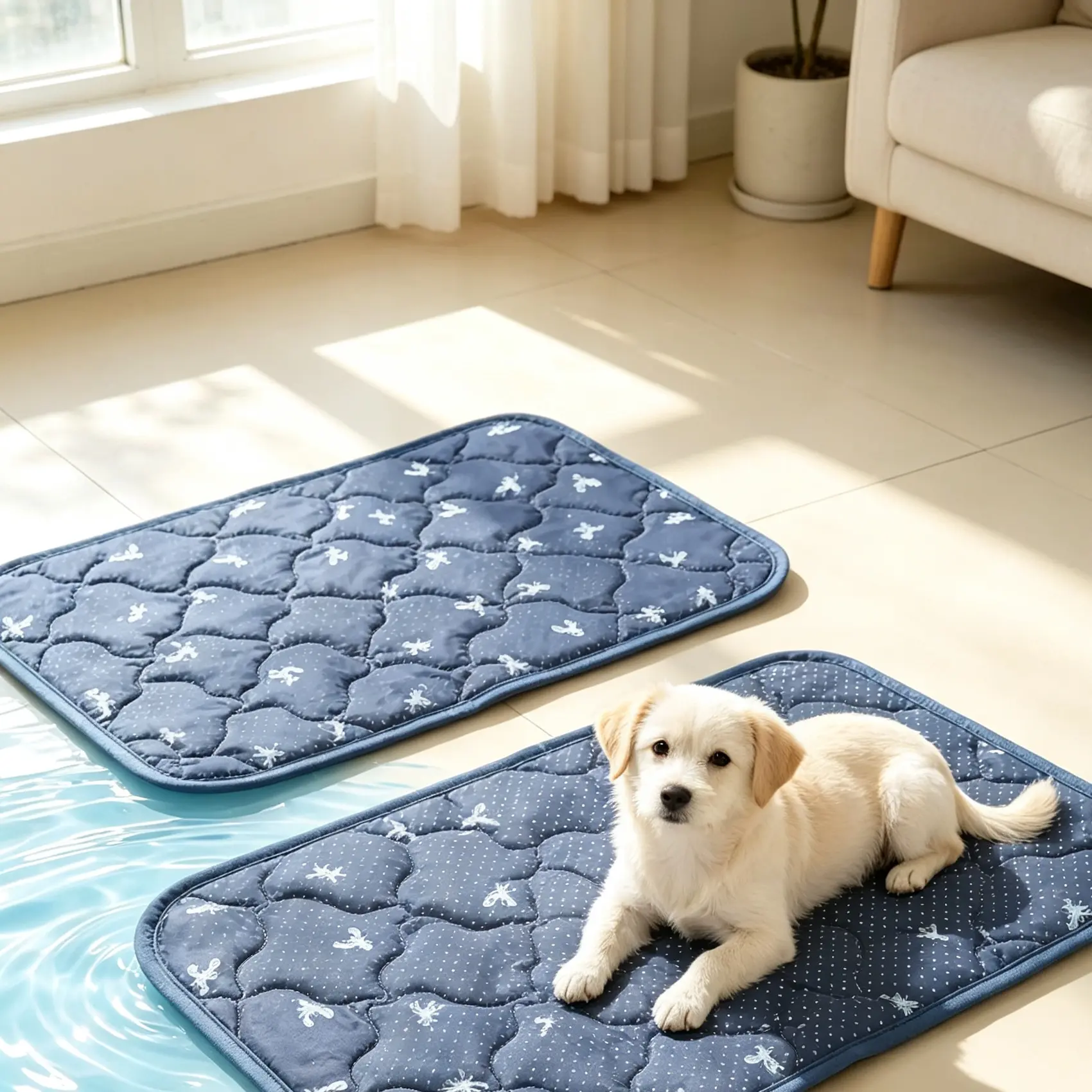 100 Dog Mat Cat Pad Cool Sensation, Nylon Material, Ideal for Dogs & Cats, Comfortable Pet Bedding, Durable and Easy to Clean