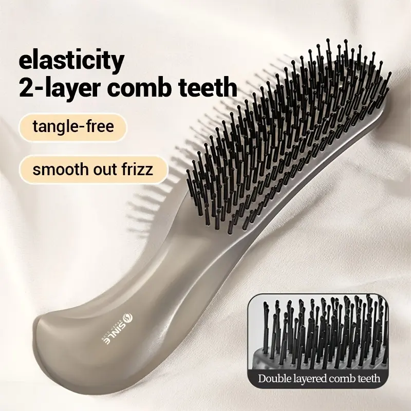 Layered Magic Comb Wet and Dry Health Massage Comb Smooth Hair Portable Scalp Anti-static Fluffy Lady Knotted Comb for Curly Hair