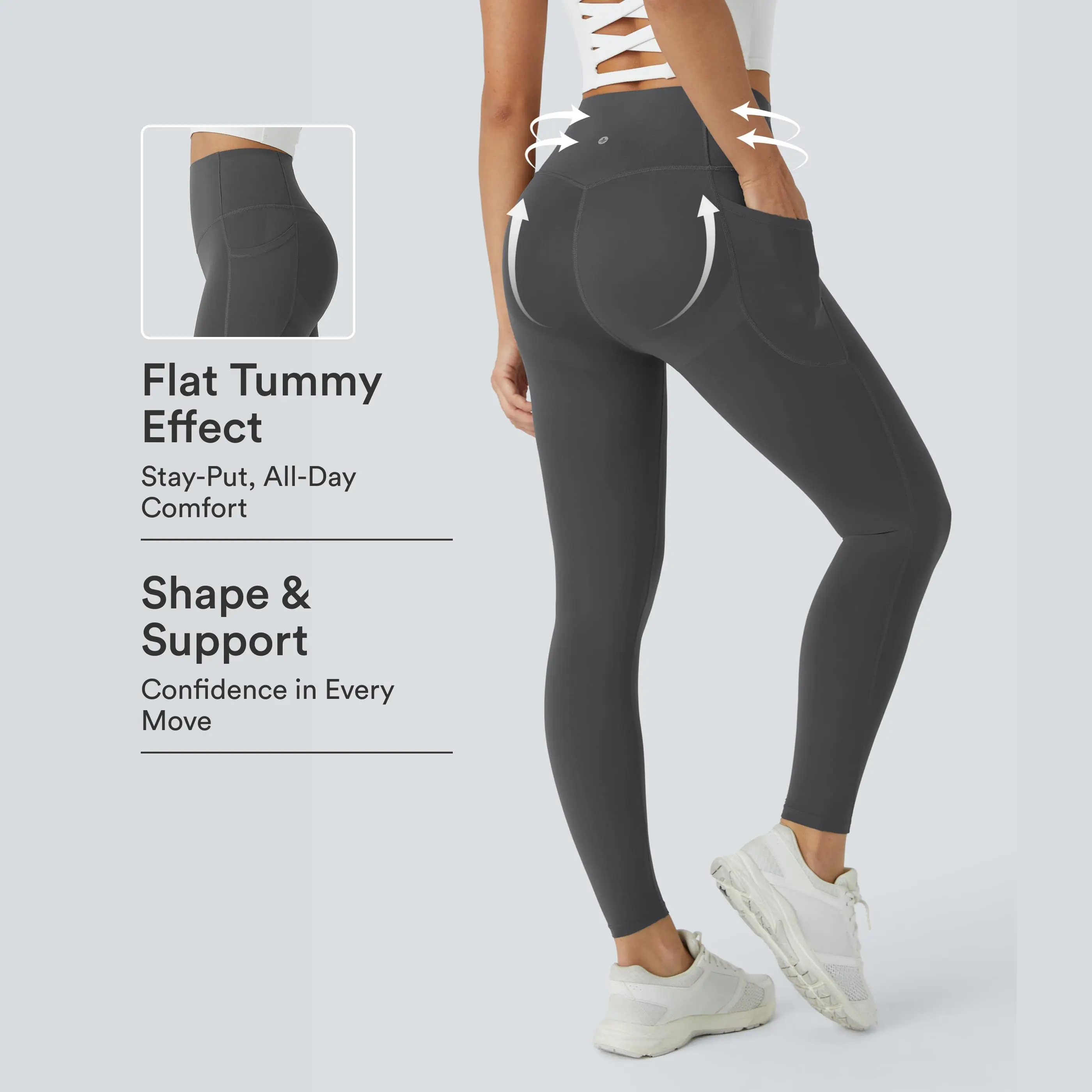 Halara UltraSculpt™ High Waisted Butt Lifting Tummy Control Pocket Shaping Workout Leggings Halara UltraSculpt™ High Waisted Butt Lifting Tummy Control Pocket Shaping Workout Leggings