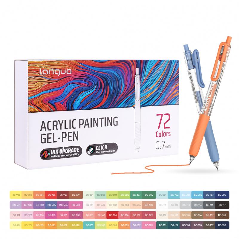 36/54/72/90 Colors Acrylic Painting Gel Pen,Retractable 0.7mm Tip,Rich Color Large Capacity Ink Pens,,For Diary,Card,DIY,Coloring, Doodling, Stackable colors, Clip Acrylic Gel Pen,Crafts Art Supplies, Acrylic Markers 36/54/72/90 Colors Acrylic Painting Gel Pen,Retractable 0.7mm Tip,Rich Color Large Capacity Ink Pens,,For Diary,Card,DIY,Coloring, Doodling, Stackable colors, Clip Acrylic Gel Pen,Crafts Art Supplies, Acrylic Markers