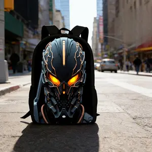 A Stylish New Double-Zip Predator Print Backpack for Both Teenager And Teenager, Perfect for School Gifts And Daily Commutes.It Features a Casual Style, Minimalist Design, Large Capacity, Lightweight Multifunctionality, Adjustable Shoulder Straps