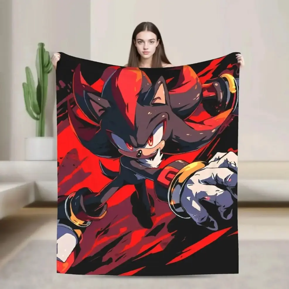 Fast Character Gaming Themed Throw Blanket, Soft Cozy Plush Flannel Fleece Blanket for Kids Teens Adults, Baby Blankets and Adult Blankets, Lightweight Warm Blanket for Couch Sofa Bedroom Decor, Gaming Room, Dorm Room, Perfect Birthday & Holiday Gifts for