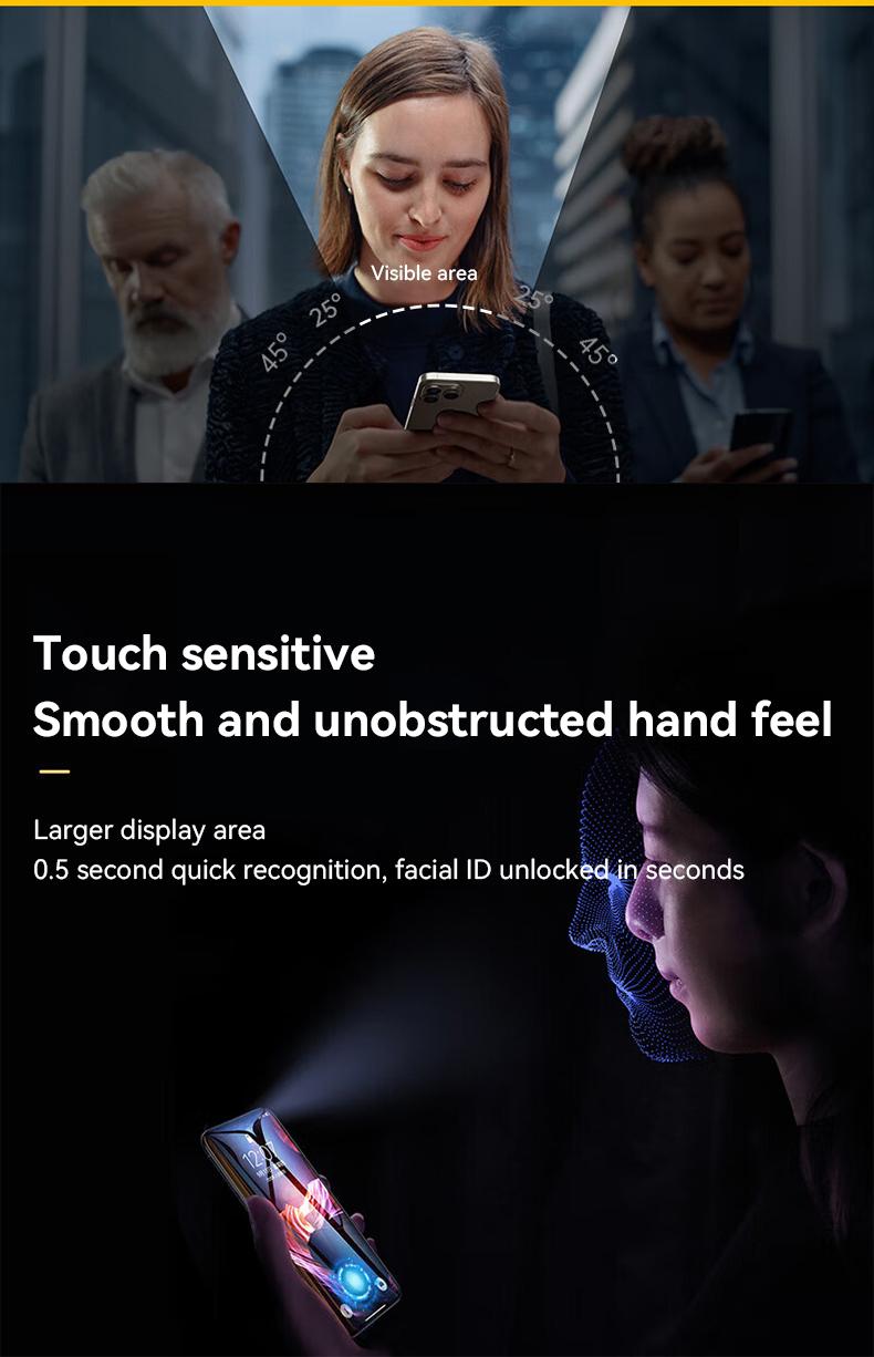 ERAZER for iPhone16Pro max/15/14pro/13 Series Clear/Privacy Protection Phone Film Dust Free Without Bubbles, HD Clear【1 Pack】Phone Screen Protector