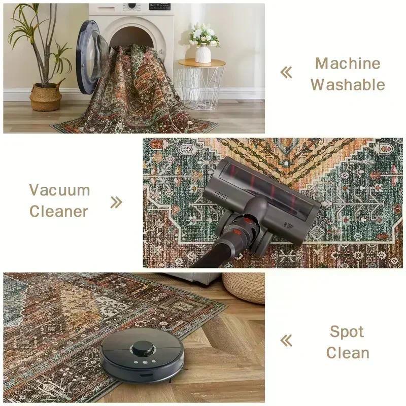 Vintage Medieval Dragon Floral Tapestry Flannel Area Rug - Gothic Mythical Creature Print Soft Mat for Living Room, Non-Slip Cottagecore Home Decor#MedievalDragonRug #FloralTapestryMat #GothicMythDecor #CottagecoreCarpet #NonSlipFlannelRug