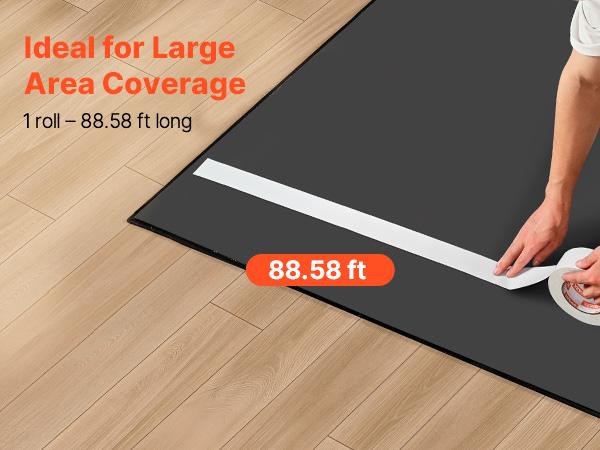 VEVOR Double Sided Carpet Tape, 2 Inchx 30 Yards, Strong Adhesive and Residue-Free, Heavy-duty Sticker Rug Tape Grippers for Area Rugs, Carpets, Laminate, Tile, Concrete, and Hardwood Floors