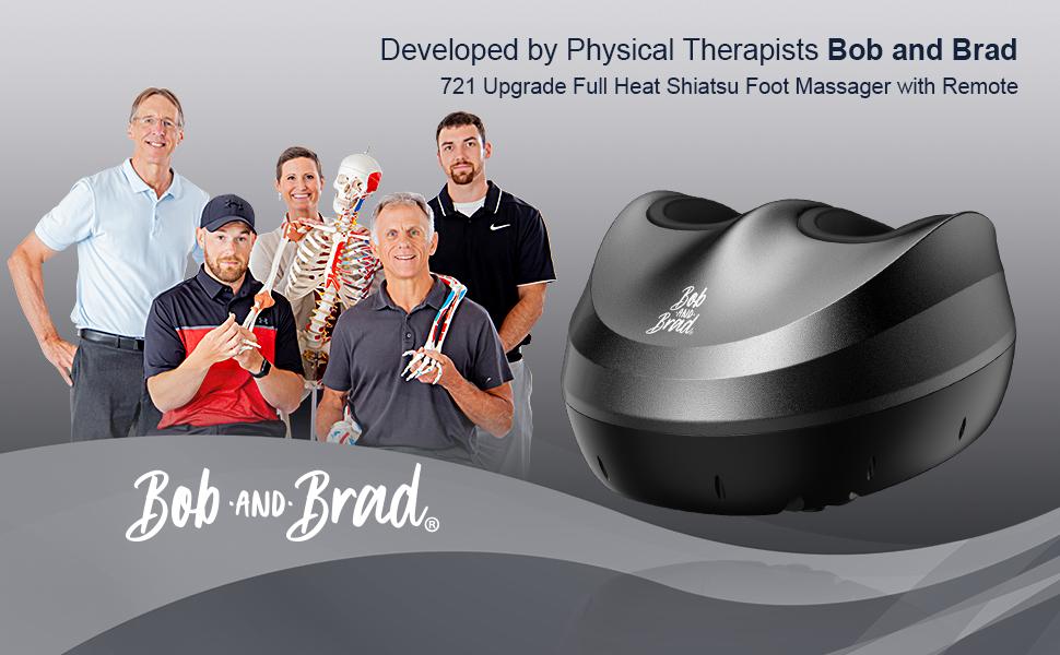 BOB AND BRAD Shiatsu Foot Massager with Heat & Remote - FSA & HSA Eligible,4 Level Electric Shiatsu Deep Kneading Therapy Device Comfort For Treat Plantar Fasciitis & Neuropathy
