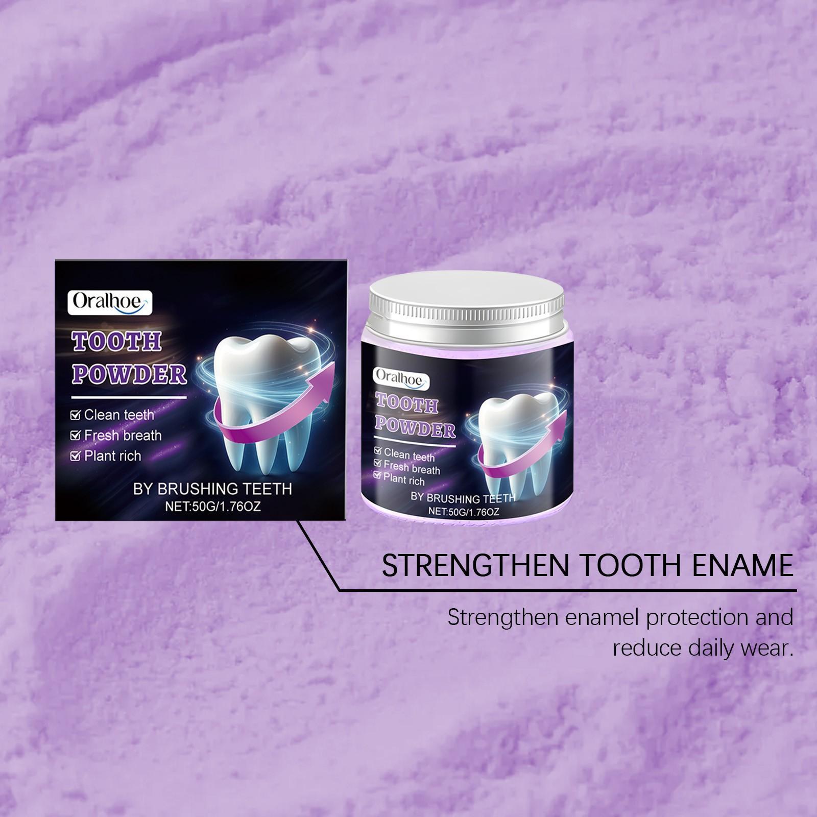 Teeth Whitening Powder with Hydroxyapatite, Color Correction, Stain Removal, Teeth Stain Cleaner, Toothpaste Enhancer, 50g, Oral Hygiene Enhancement, Teeth Brightening Booster, Teeth Brightening Powder, Teeth Cleaning Powder