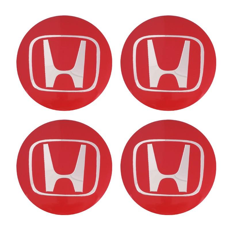 4pcs 56MM Emblem Car Wheel Center Cap Hub Covers Sticker For Honda Odyssey Spirior CR-V Civic HR-V City Accord Fit Pilot Auto Decorate Accessories