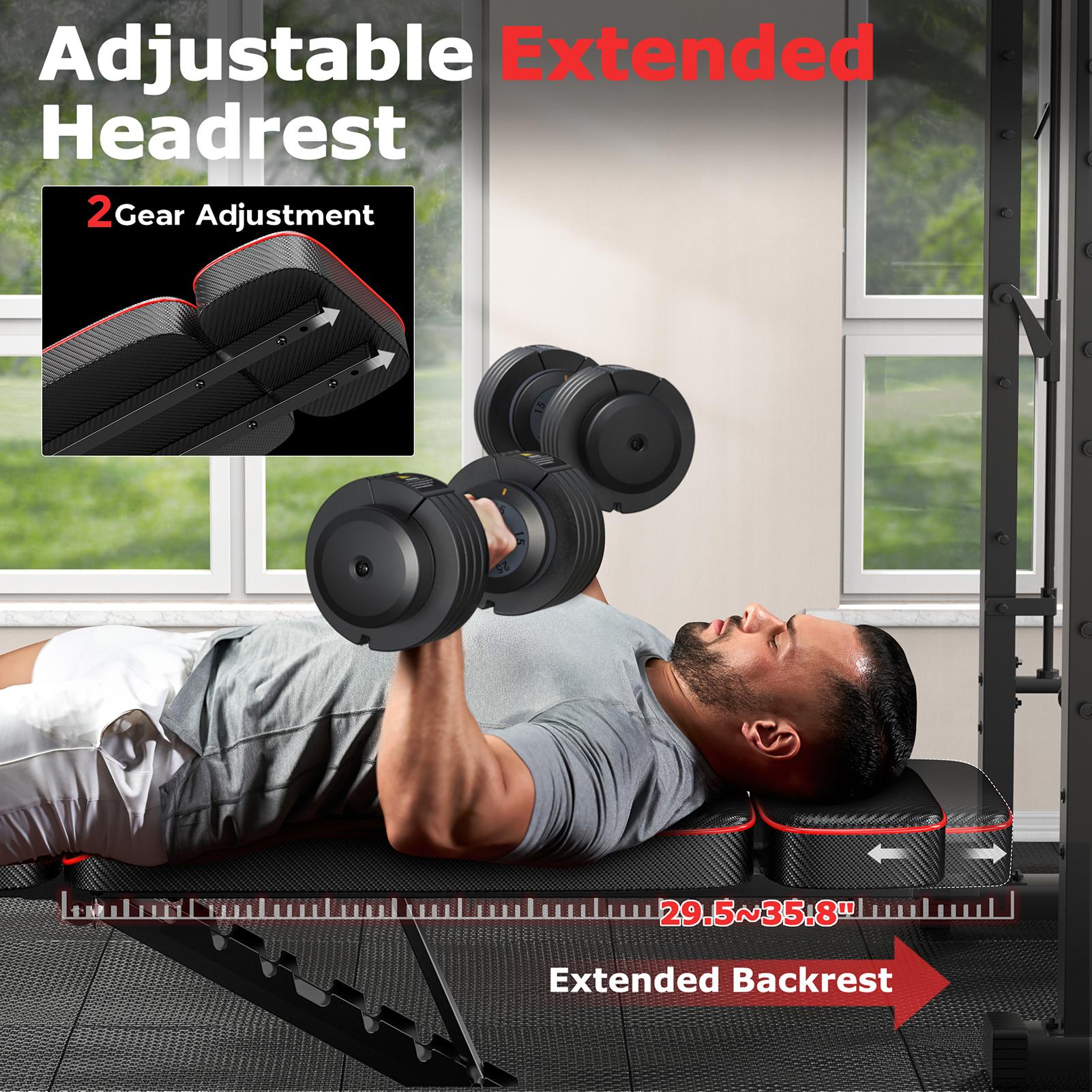 Adjustable Weight Bench,Workout Bench Press for Home Gym, Foldable Incline Decline Sit up Exercise Bench for Full Body Strength Training Adjustable Weight Bench,Workout Bench Press for Home Gym, Foldable Incline Decline Sit up Exercise Bench for Full Body Strength Training
