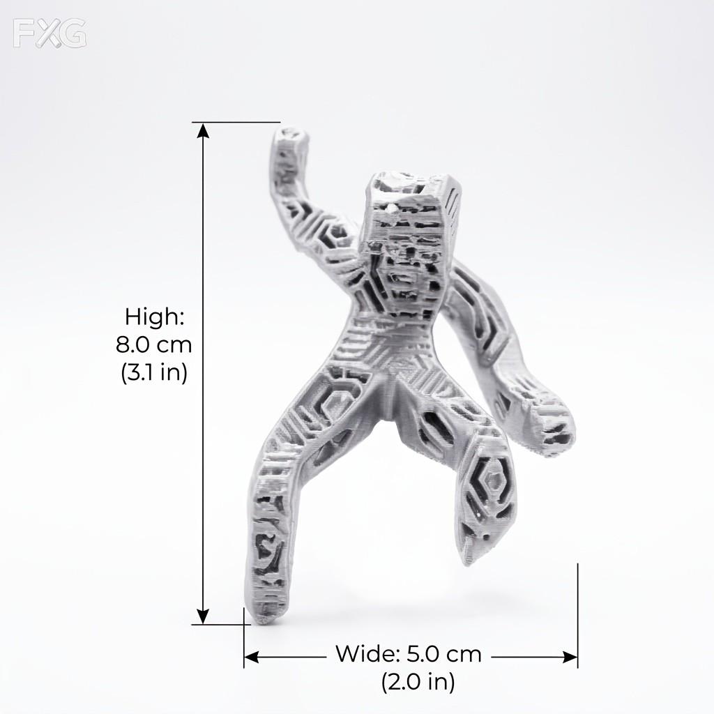 Xenite Figure Decorative Figurine, Limited Edition Collectible Handmade Ornament, Office Desk Tech Style Decoration, Unique Gift Idea