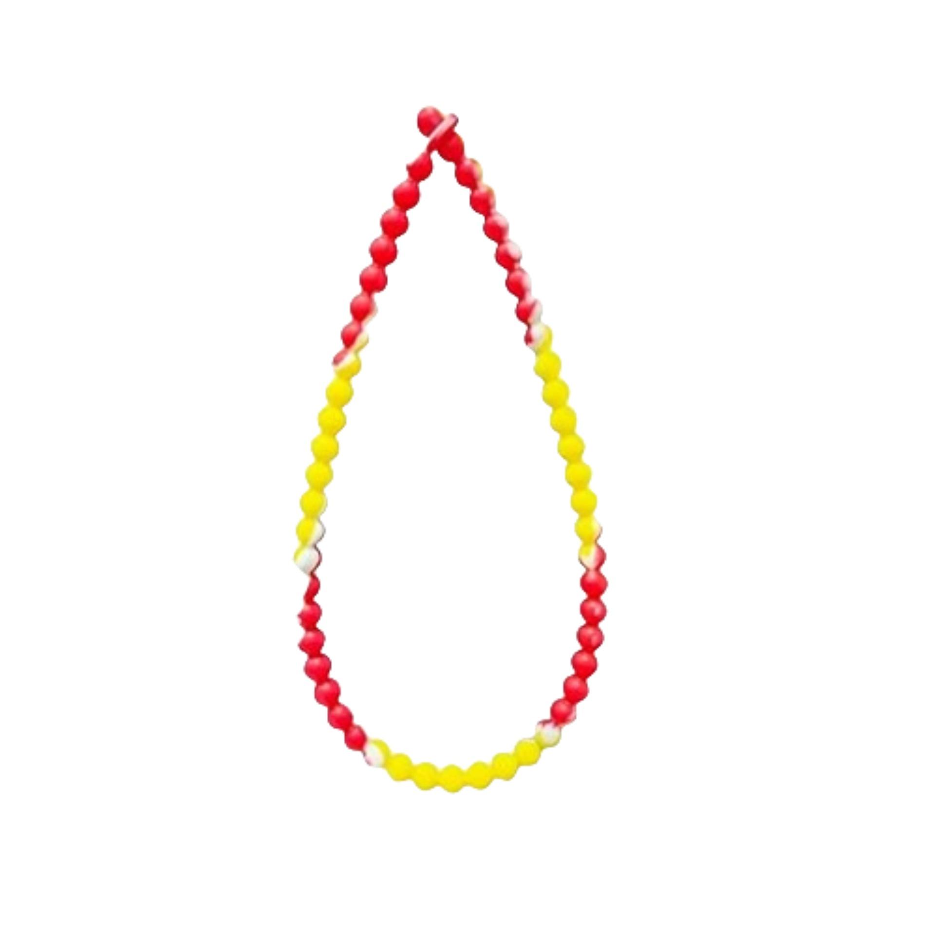 Random Color Chewable Necklace Bracelet Set, 2 Counts Colorful Elastic Necklace Bracelet, Sensory Impairment Relaxation Anxiety Relief Toy