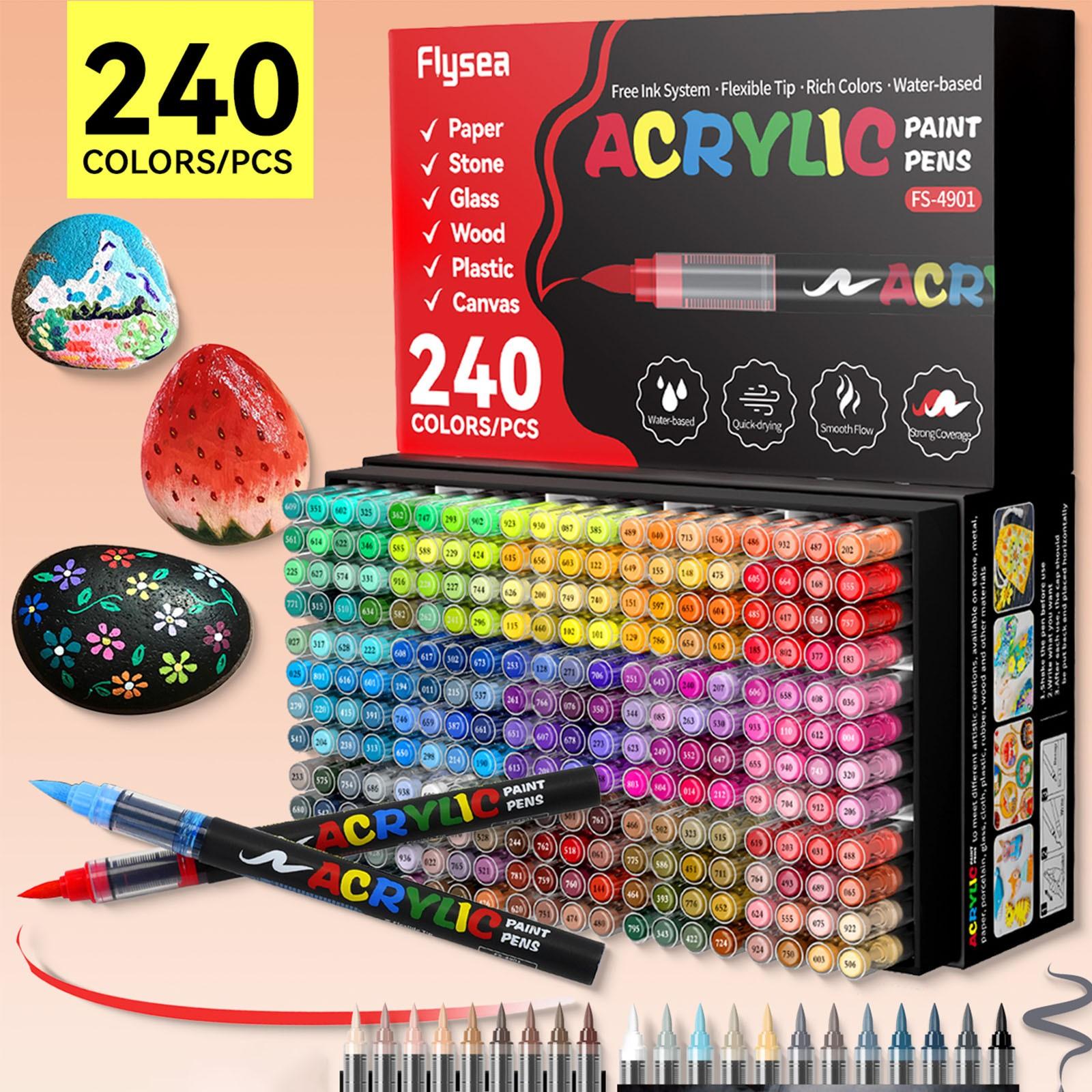 Acrylic Paint Soft Brush Markers Set, Diy Painting Supplies, Arts Crafts Supplies, Soft Brush Tip, Automatic Ink Control, Paint Markers for Wood, Stone, Canvas, Glass, Fabric, DIY Crafts Acrylic Paint Soft Brush Markers Set, Diy Painting Supplies, Arts Crafts Supplies, Soft Brush Tip, Automatic Ink Control, Paint Markers for Wood, Stone, Canvas, Glass, Fabric, DIY Crafts