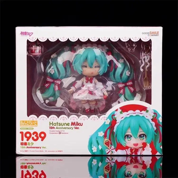10cm Nendoroid Hatsune 1939 Strawberry Cake 1940 Magical Hatsune Q Version Action Figure Anime Model Toy Desktop Ornament Gift