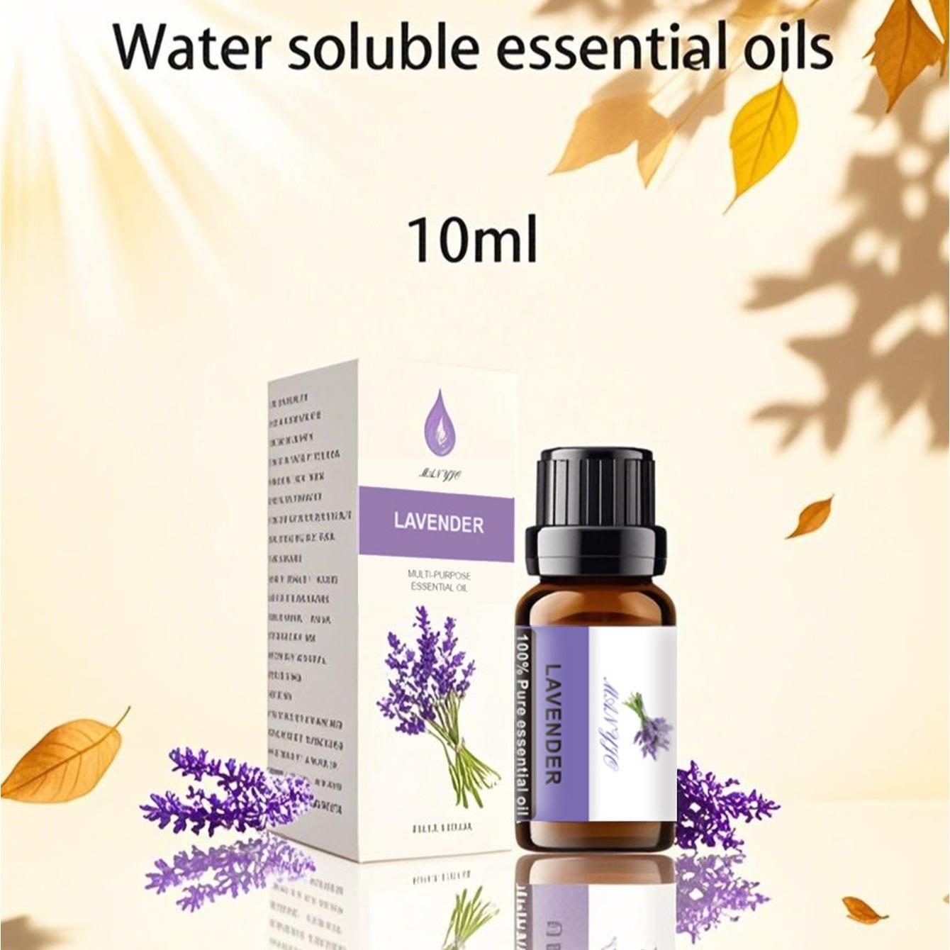 4pcs Eucalyptus Lily Rosemary Sandalwood Essential Oils, 10ML Plant Flower Fruit Scent, Long Lasting, Suitable for Home Office Bathroom