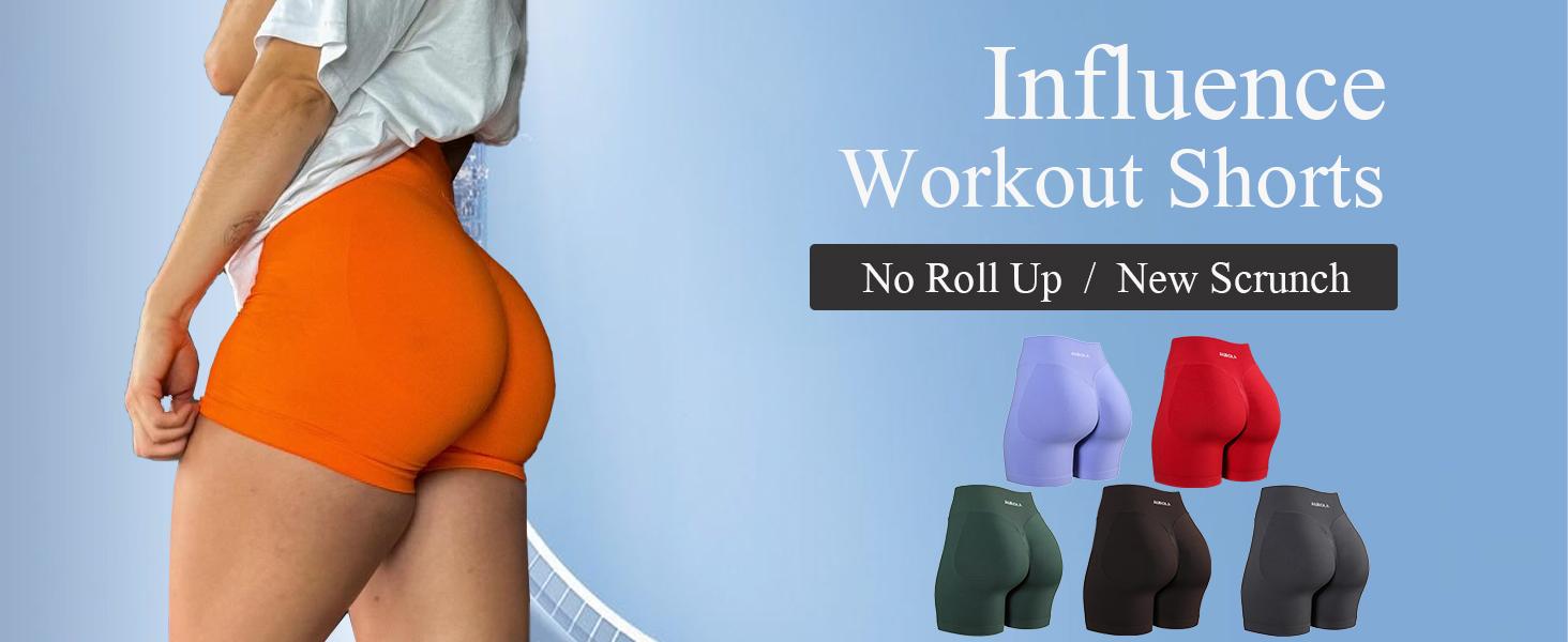 AUROLA Influence Collection Workout Shorts for Women,No Roll Up Squat Proof New Scrunch Seamless Compression Gym Short 3.5“ SpringStatementsSpringStatements AUROLA Influence Collection Workout Shorts for Women,No Roll Up Squat Proof New Scrunch Seamless Compression Gym Short 3.5“ SpringStatementsSpringStatements