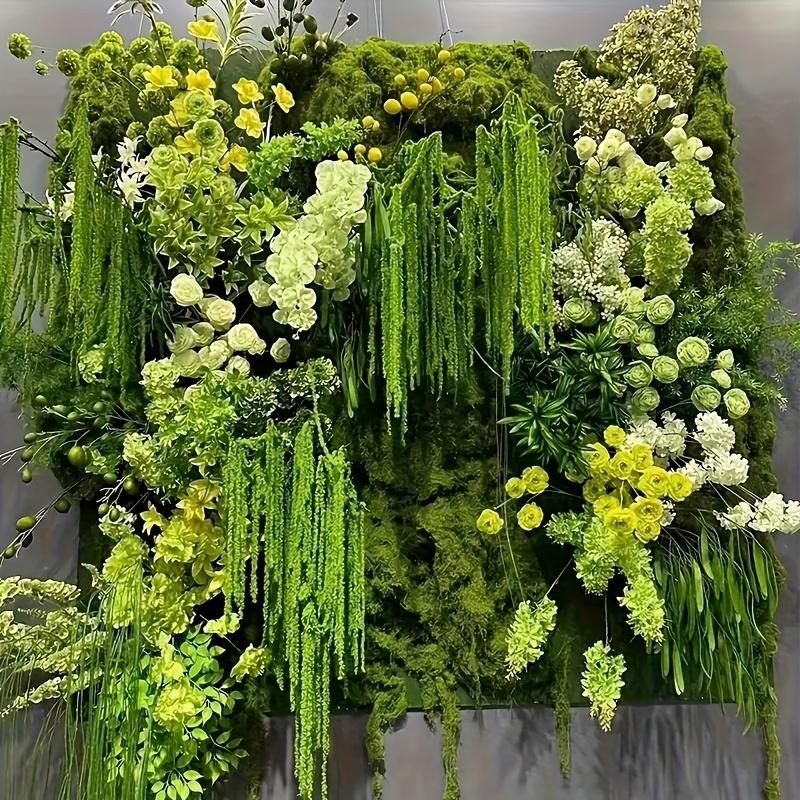 10 Artificial Amaranth Flowers - Elegant Green Wisteria Hanging Flowers, Suitable for Bohemian Home, Pie, Wedding Center, Christmas, Valentine's Day, Outdoor Garden Decoration, Photography Props, Bridal Bouquet Accessories, Wedding Center Decoration